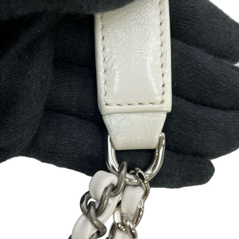 シャネル チェーンショルダーバッグ ガブリエル ドゥ シャネル スモール ホーボーバッグ A91810 CHANEL 白