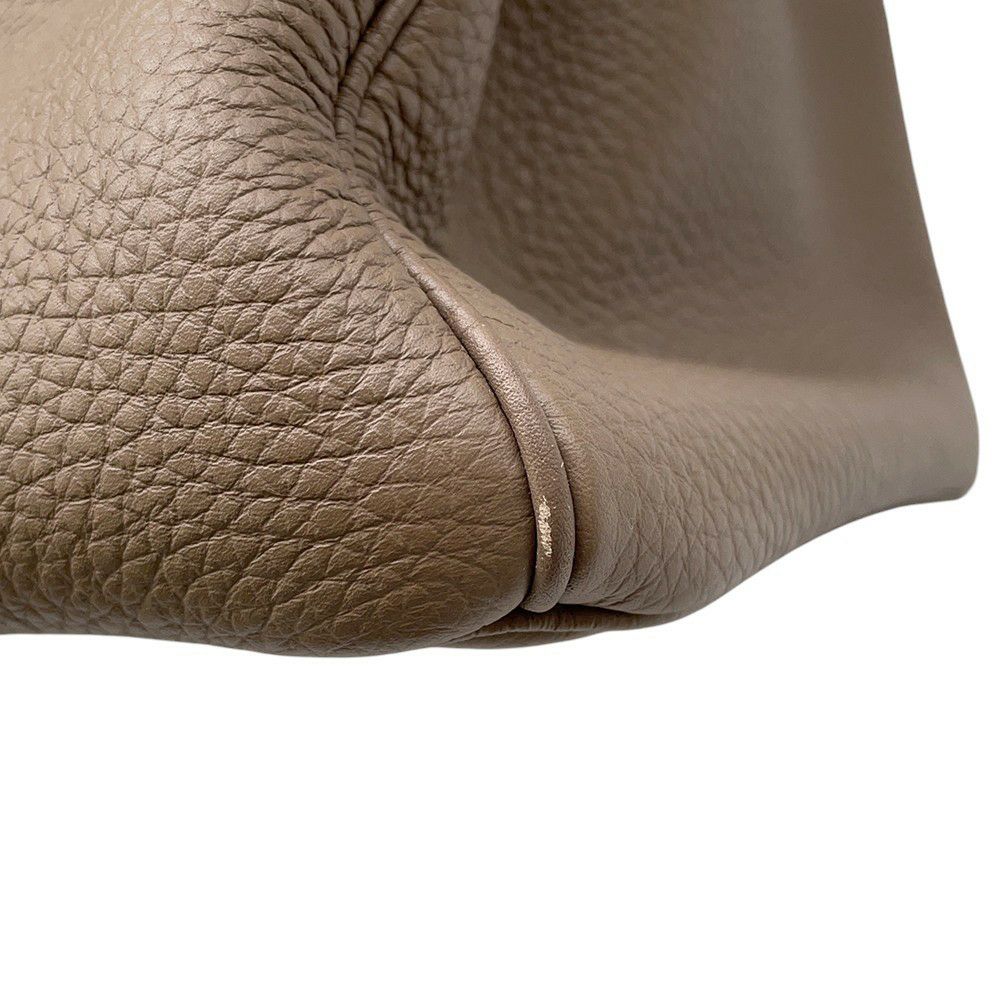 エルメス バーキン35 エトゥープ/シルバー金具 トゴ □Q刻印 HERMES Birkin ハンドバッグ