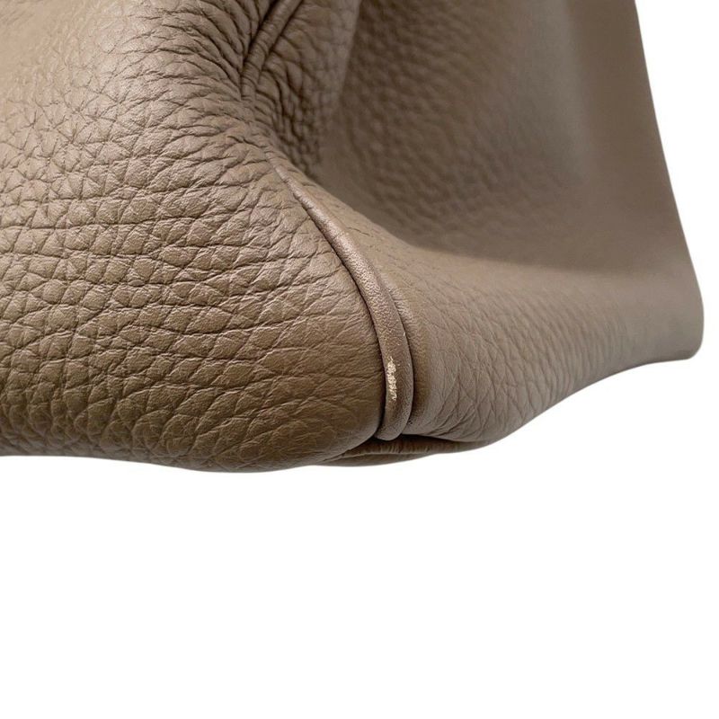 エルメス バーキン35 エトゥープ/シルバー金具 トゴ □Q刻印 HERMES Birkin ハンドバッグ