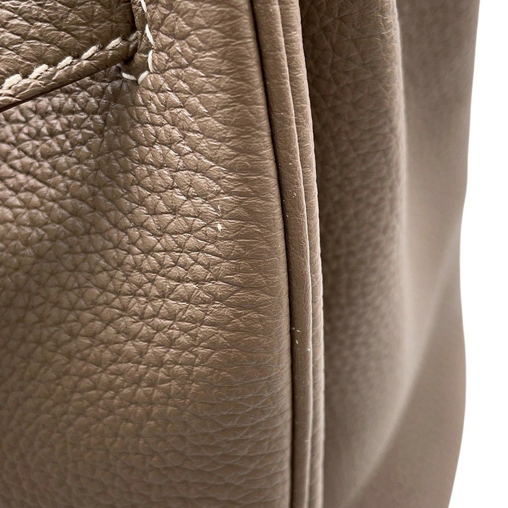 エルメス バーキン35 エトゥープ/シルバー金具 トゴ □Q刻印 HERMES Birkin ハンドバッグ