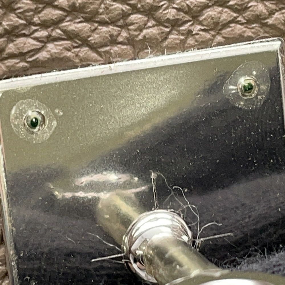 エルメス バーキン35 エトゥープ/シルバー金具 トゴ □Q刻印 HERMES Birkin ハンドバッグ