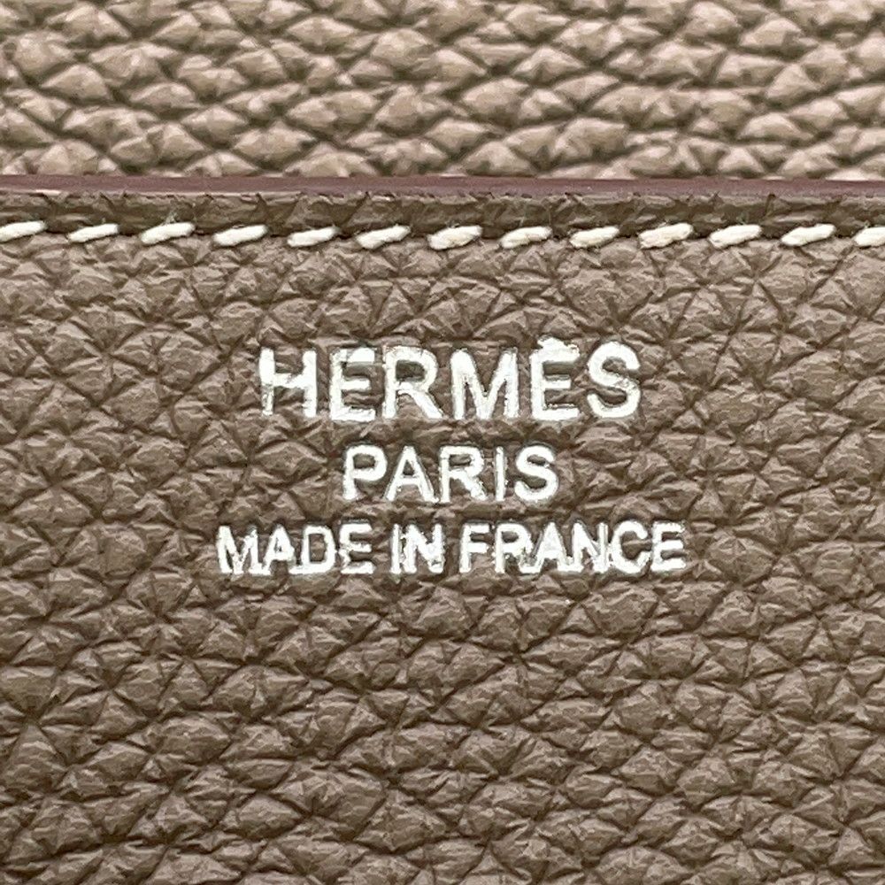 エルメス バーキン35 エトゥープ/シルバー金具 トゴ □Q刻印 HERMES Birkin ハンドバッグ
