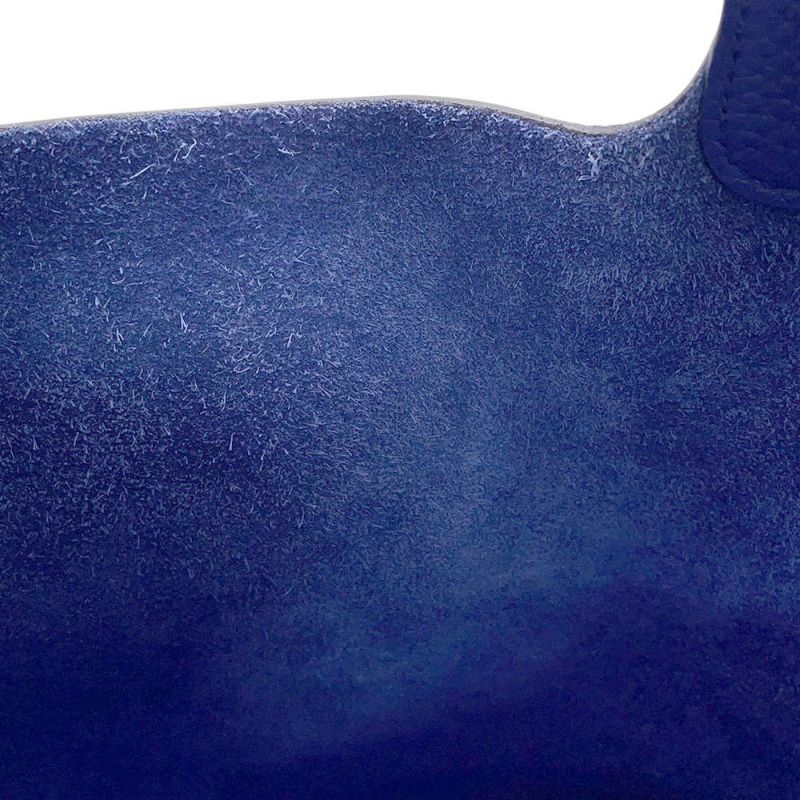 エルメス ハンドバッグ ピコタンロックMM ブルーロイヤル/シルバー金具 トリヨンクレマンス U刻印