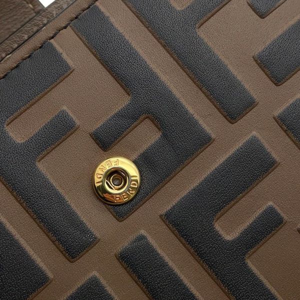 フェンディ 二つ折り財布 エフ イズ フェンディ ズッカ柄 レザー 8M0386 FENDI 財布