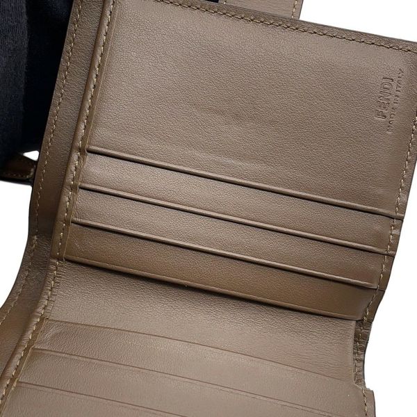 フェンディ 二つ折り財布 エフ イズ フェンディ ズッカ柄 レザー 8M0386 FENDI 財布
