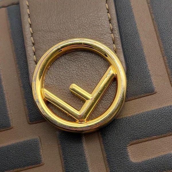 フェンディ 二つ折り財布 エフ イズ フェンディ ズッカ柄 レザー 8M0386 FENDI 財布