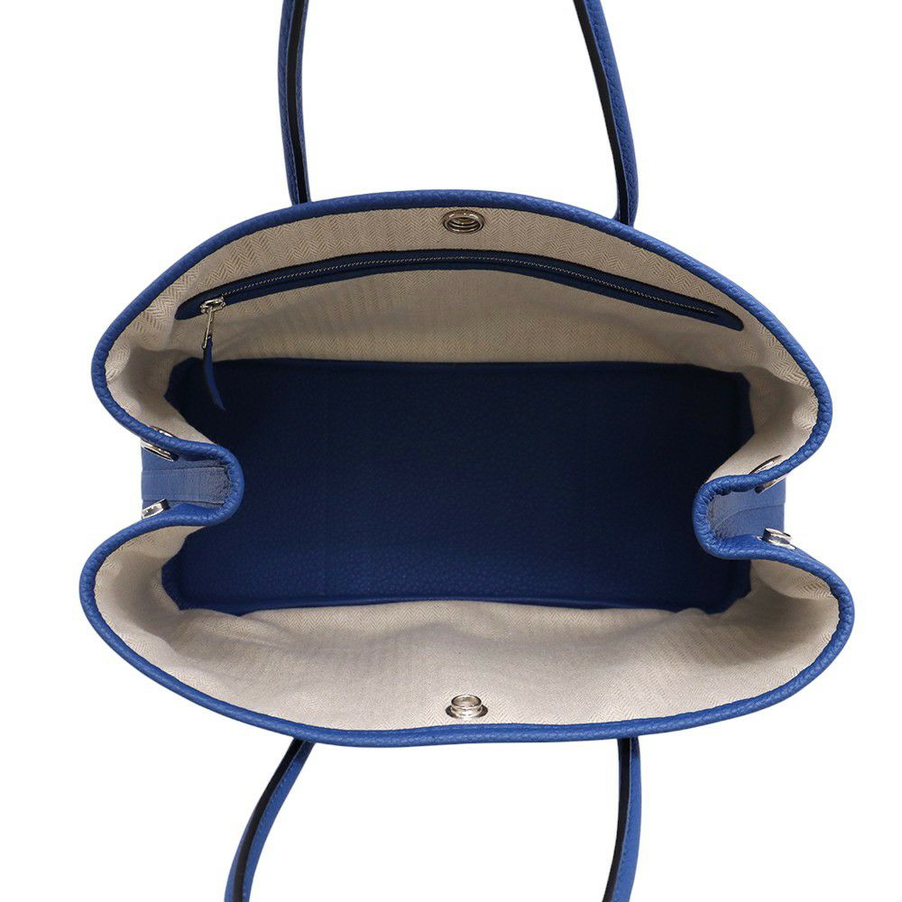 エルメス トートバッグ ガーデンパーティTPM ブルーフランス/シルバー金具 ネゴンダ Z刻印