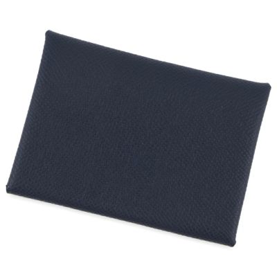 エルメス カードケース カルヴィ ブラック エプソン W刻印 HERMES 名刺