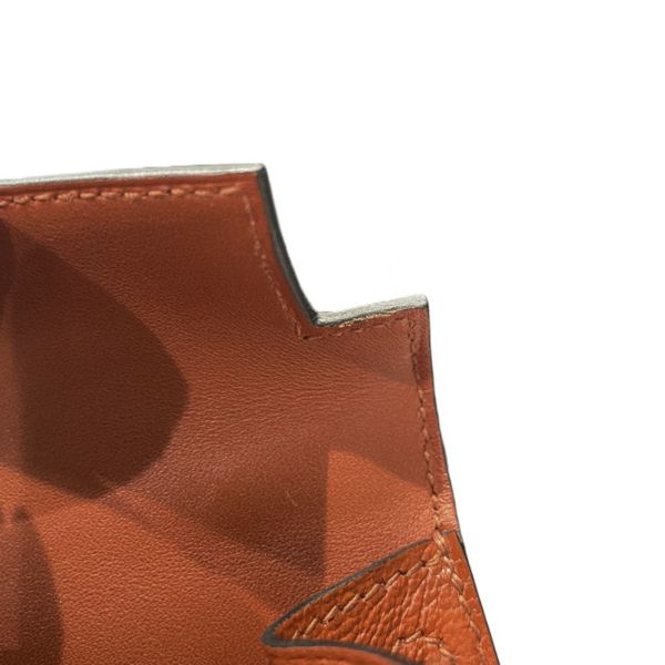 エルメス ハンドバッグ ミニケリー2 外縫い キュイーブル/ローズメキシコ/シルバー金具 シェブルミゾル U刻印 2wayショルダー