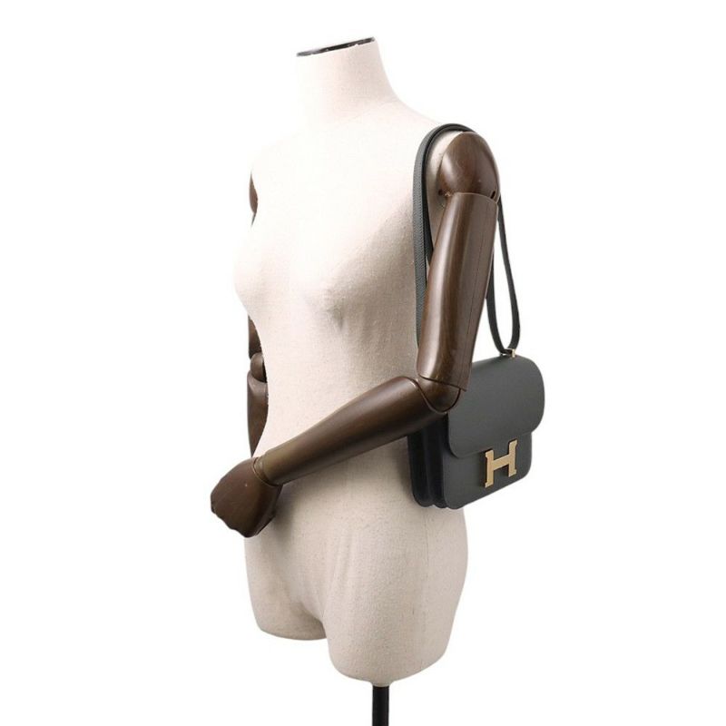 エルメス ミニ コンスタンス3 ミロワール ヴェールフォンセ/シャンパンゴールド金具 エプソン W刻印