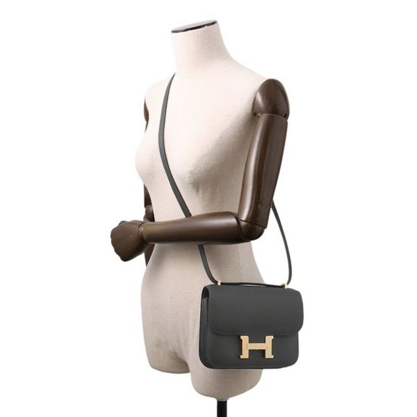 エルメス ミニ コンスタンス3 ミロワール ヴェールフォンセ/シャンパンゴールド金具 エプソン W刻印