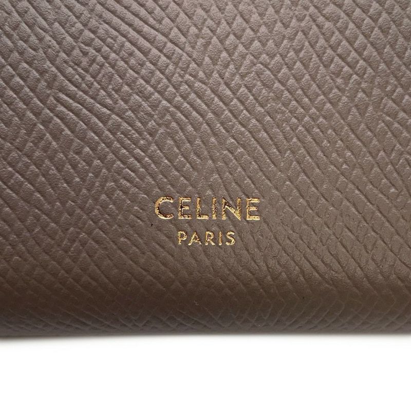 セリーヌ 三つ折り財布 スモール トリフォールドウォレット レザー 10B573 CELINE 財布