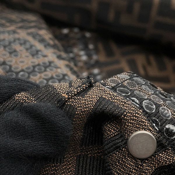 フェンディ ジャケット ズッカ柄 ロゴ 総柄 ポリエステル レディースサイズ44 FENDI アウター