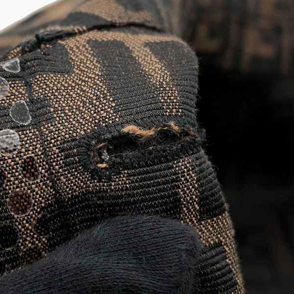 フェンディ ジャケット ズッカ柄 ロゴ 総柄 ポリエステル レディースサイズ44 FENDI アウター