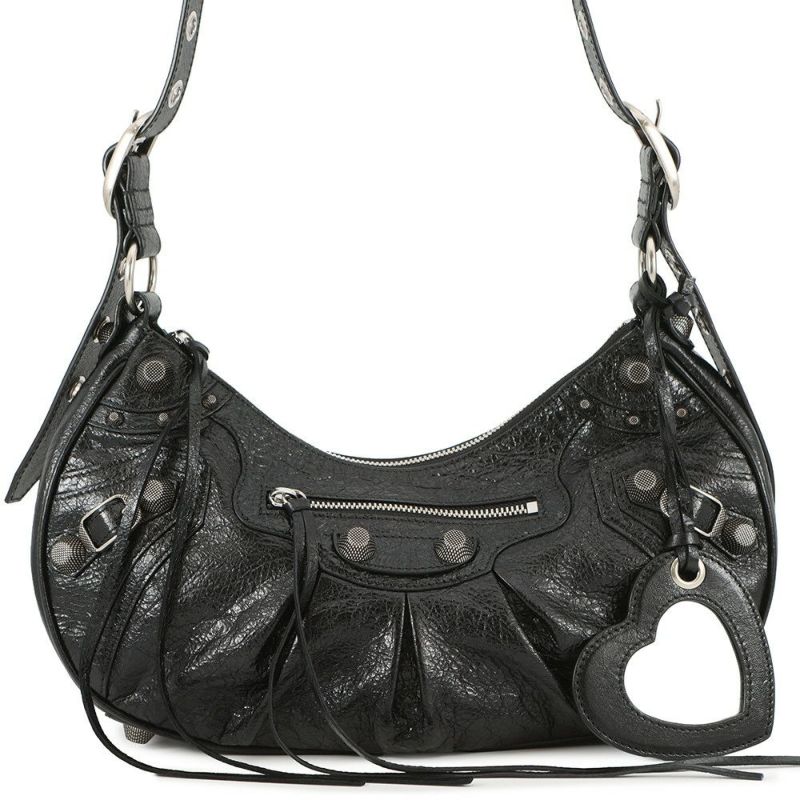 バレンシアガ ショルダーバッグ ル・カゴール S レザー 671307 BALENCIAGA 黒