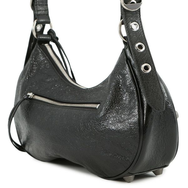 バレンシアガ ショルダーバッグ ル・カゴール S レザー 671307 BALENCIAGA 黒
