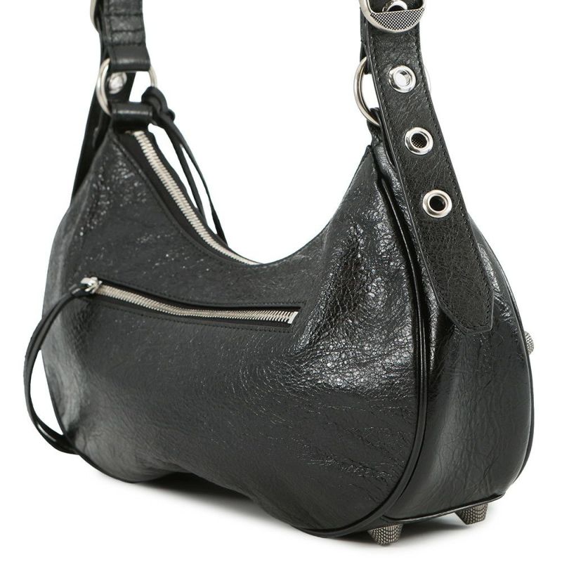 バレンシアガ ショルダーバッグ ル・カゴール S レザー 671307 BALENCIAGA 黒