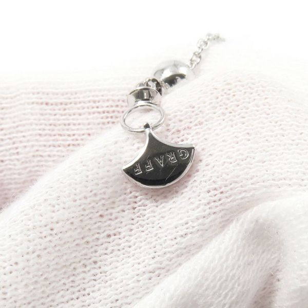 グラフ ネックレス アイコン エメラルドカット ダイヤモンド ペンダント ダイヤ 中石0.70ct K18WGホワイトゴールド GIA鑑定書付き