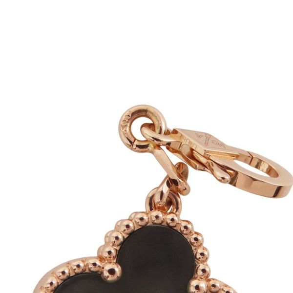 ヴァンクリ ブレスレット ヴィンテージ アルハンブラ 5モチーフ グレーマザーオブパール/ダイヤ 24P 0.96ct K18PG VCARP2R100