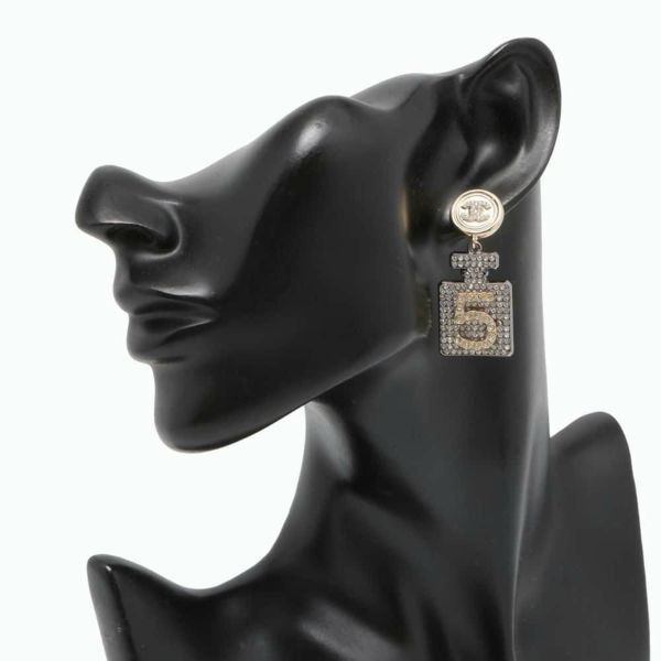 シャネル ピアス ラウンドココマーク パヒュームボトル ラインストーン A21S CHANEL アクセサリー