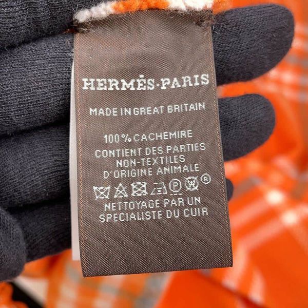 エルメス ブランケット チェック カシミヤ HERMES アパレル ソルド品