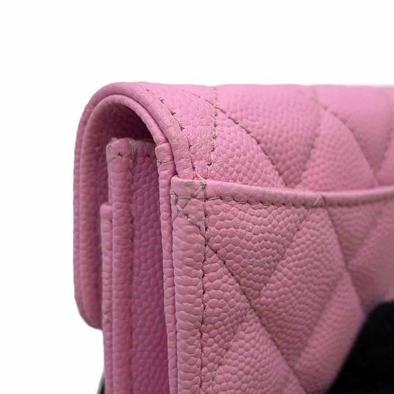 シャネル カードケース マトラッセ クラシック ココマーク キャビアスキン AP0214 CHANEL 名刺入れ