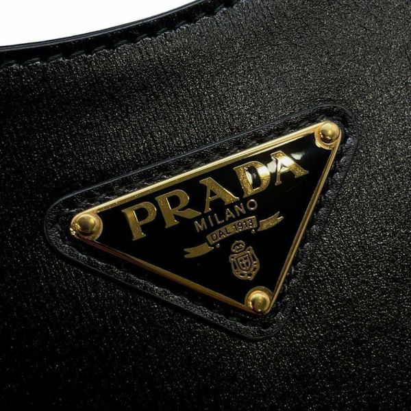 プラダ ショルダーバッグ トライアングルロゴ レザー 1BC179 PRADA ワンショルダー 黒