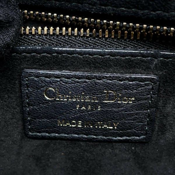 クリスチャン・ディオール チェーンショルダーバッグ アディクト レザー Christian Dior バッグ 黒