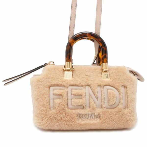 フェンディ ハンドバッグ バイ ザ ウェイ ミニ ファー レザー 8BS067 FENDI バッグ 2wayショルダーバッグ