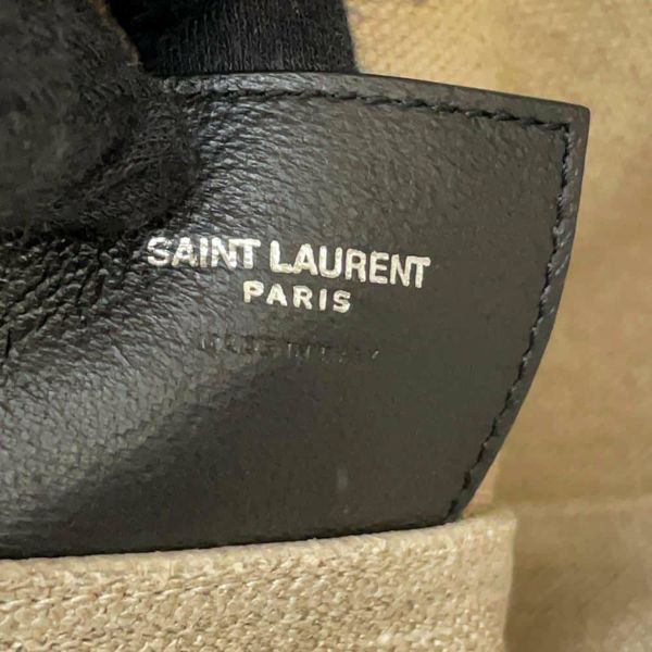 サンローランパリ トートバッグ テディ 巾着 PVC 551595 SAINT LAURENT PARIS 黒