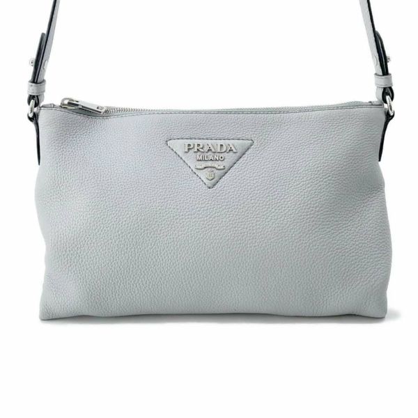 プラダ ショルダーバッグ ロゴ ヴィッテロダイノ ソフトレザー 1BH050 PRADA バッグ クラッチ 2way