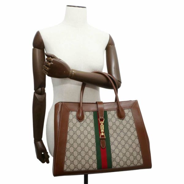 グッチ トートバッグ ジャッキー 1961 GGスプリーム ラージ 649015 GUCCI 2wayショルダーバッグ