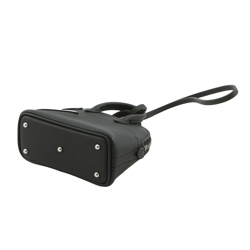 エルメス バッグチャーム ボリードシャーク ブラック/シルバー金具 スイフト K刻印 黒