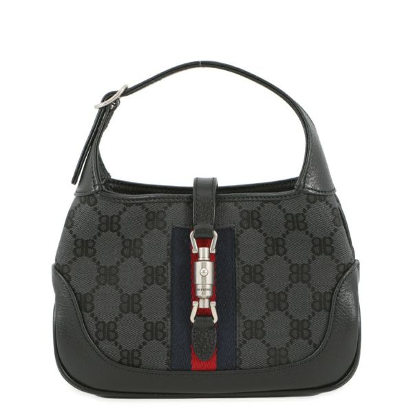 バレンシアガ ハンドバッグ ザ・ハッカー プロジェクト ジャッキー1961 ミニ 680132 グッチコラボ 2way 黒