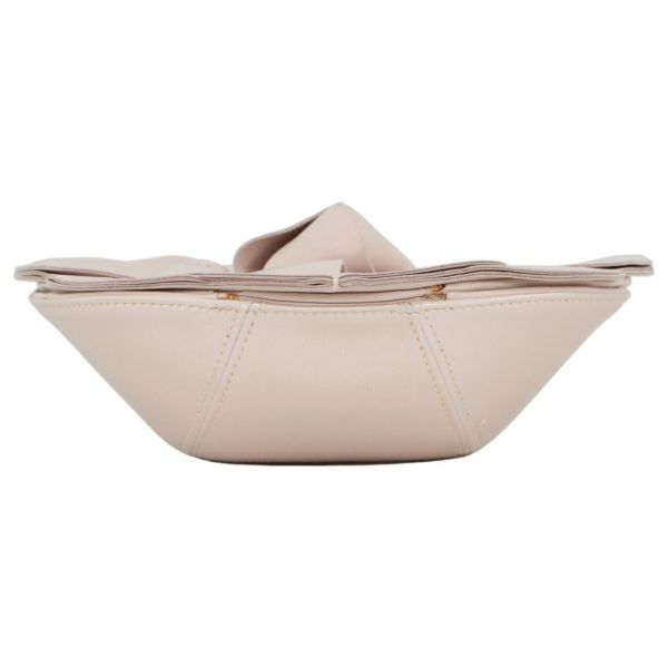 シャネル チェーンポシェット カメリア ココマーク サテン ラムスキン CHANEL ハンドバッグ