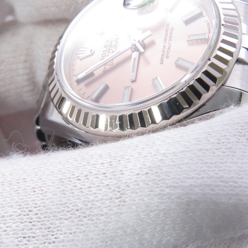 ロレックス レディ デイトジャスト SS/K18WG 279174 ROLEX 腕時計 ピンク文字盤