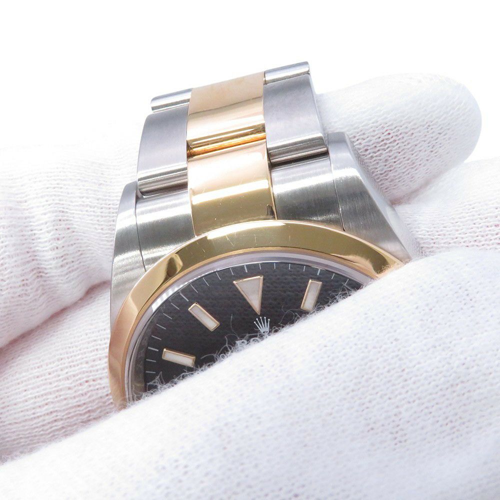 ロレックス エクスプローラーI SS/K18イエローゴールド ランダムシリアル ルーレット 124273 ROLEX 腕時計 黒文字盤