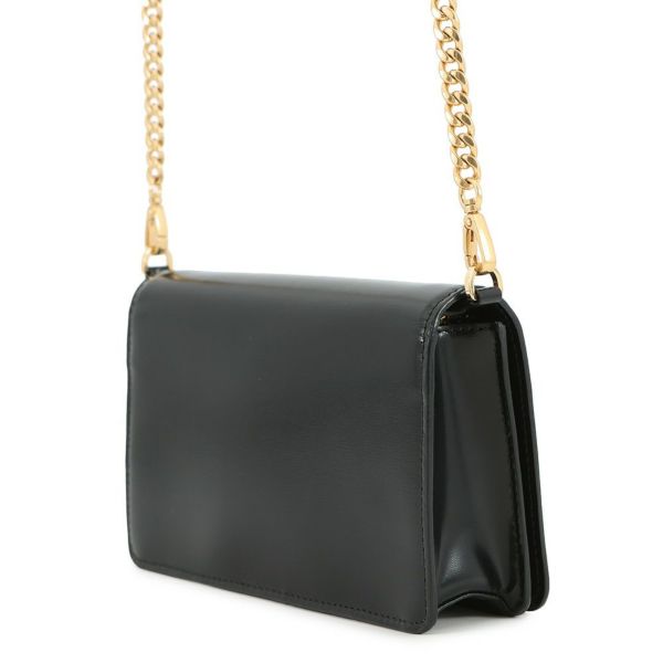 プラダ チェーンショルダーバッグ トライアングルロゴ レザー 1BD350 PRADA バッグ 黒