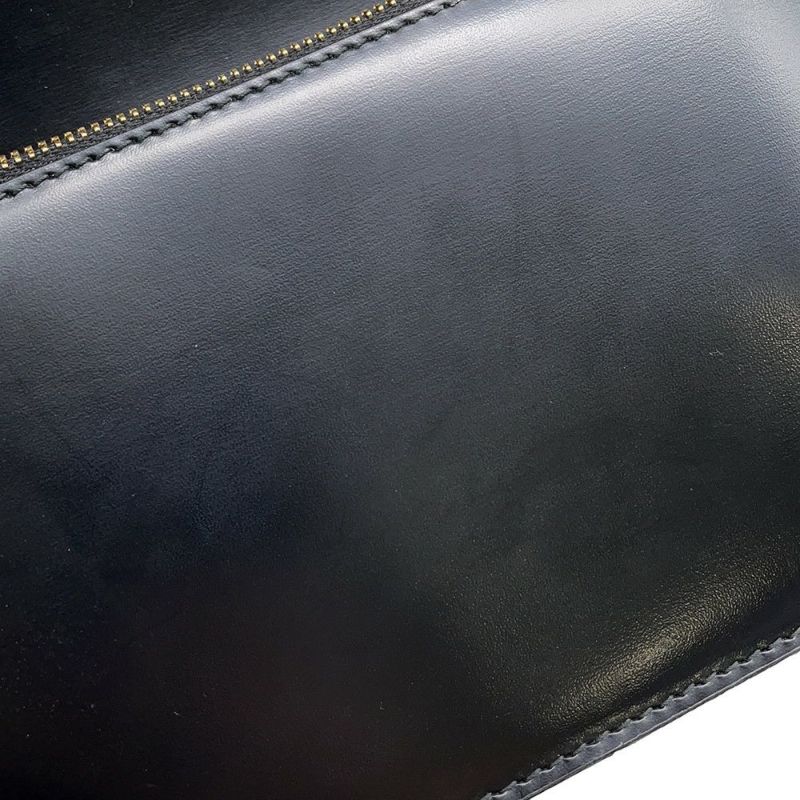 プラダ チェーンショルダーバッグ トライアングルロゴ レザー 1BD350 PRADA バッグ 黒