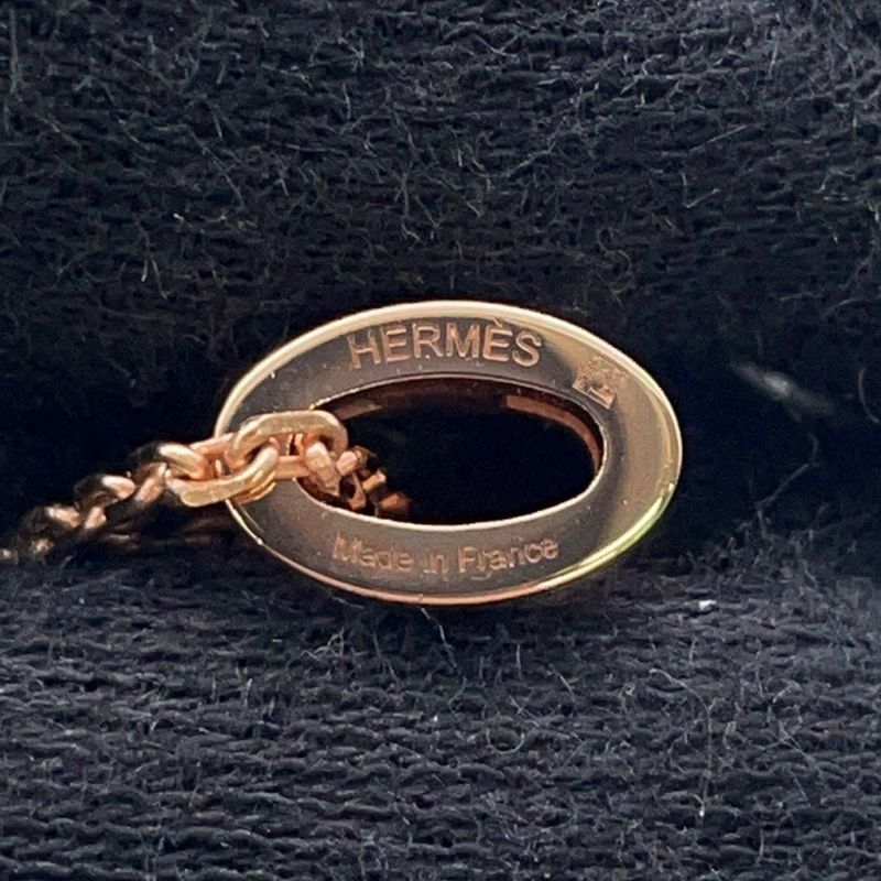 エルメス ネックレス ミニ・ポップアッシュ ロカバール ビューティー ピンク/ピンクゴールド金具 HERMES アクセサリー