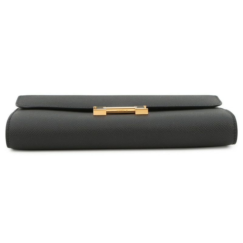 エルメス 長財布 コンスタンス トゥーゴー ロング ブラック/ゴールド金具 エプソン K刻印 HERMES 財布