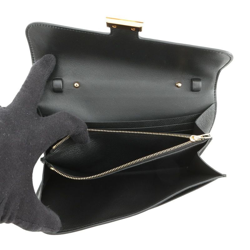 エルメス 長財布 コンスタンス トゥーゴー ロング ブラック/ゴールド金具 エプソン K刻印 HERMES 財布