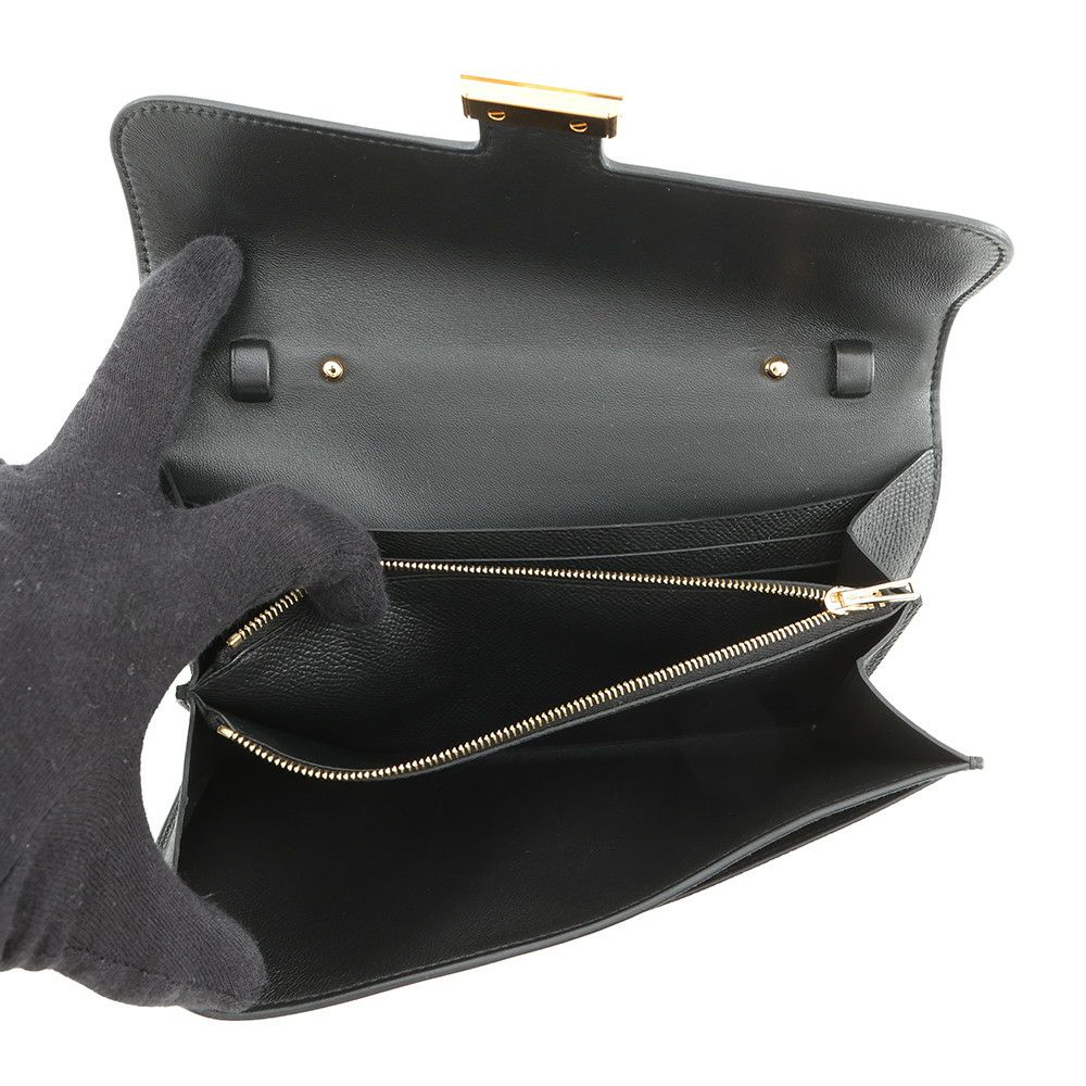 エルメス 長財布 コンスタンス トゥーゴー ロング ブラック/ゴールド金具 エプソン K刻印 HERMES 財布