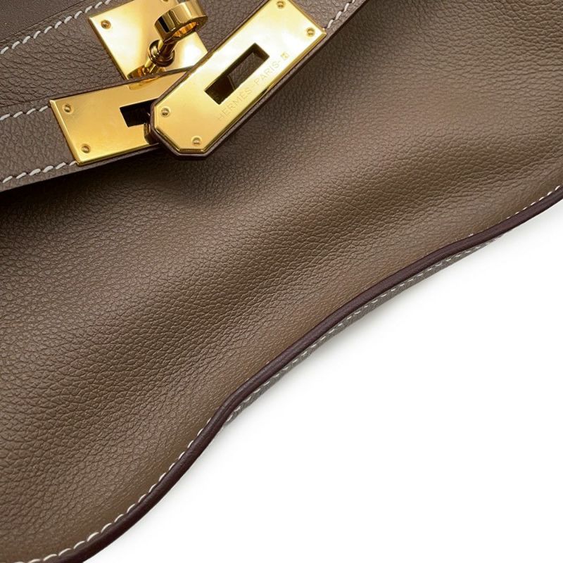 エルメス ジプシエール ミニ エトゥープ/ゴールド金具 エバーカラー B刻印 HERMES バッグ