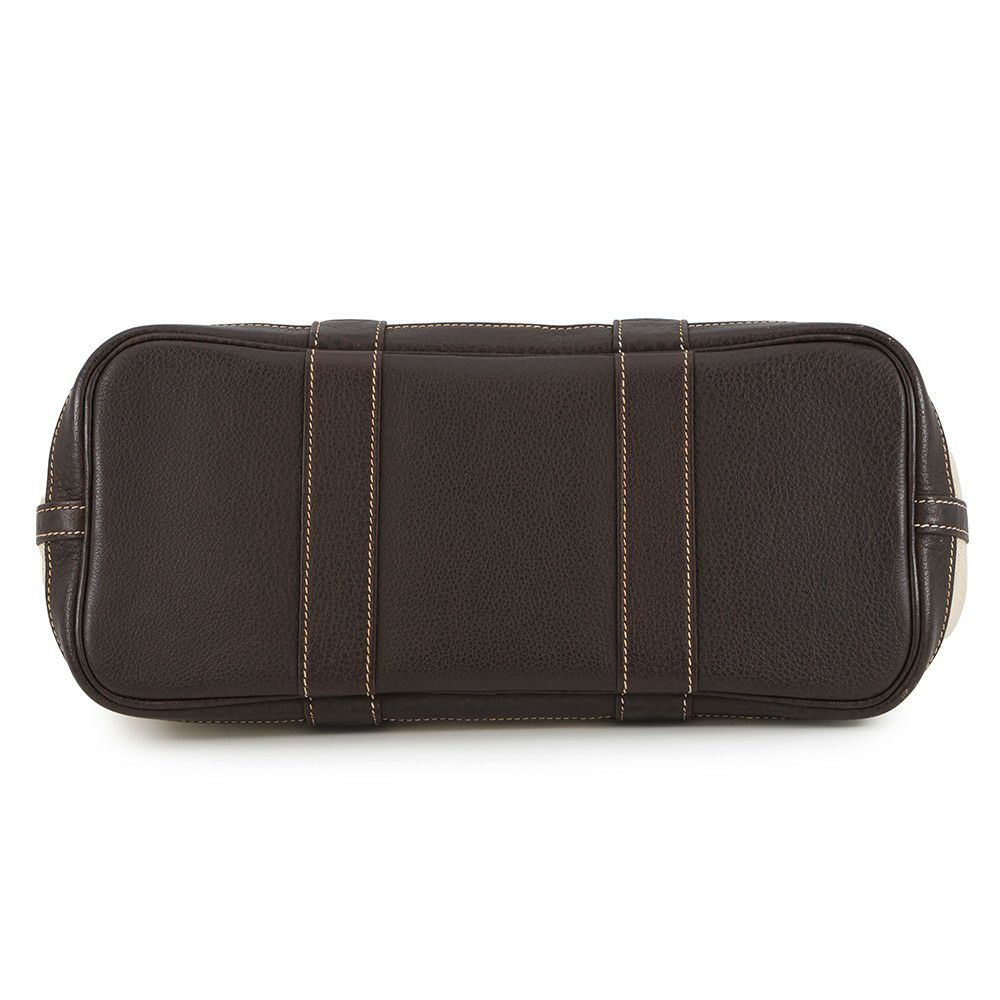 エルメス トートバッグ ガーデンパーティTPM ナチュラル/マロン/シルバー金具 トワルアッシュ/ブッフルスキッパー □I刻印 2wayショルダー