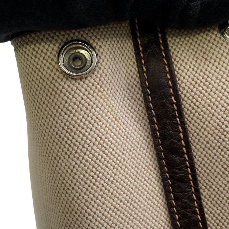 エルメス トートバッグ ガーデンパーティTPM ナチュラル/マロン/シルバー金具 トワルアッシュ/ブッフルスキッパー □I刻印 2wayショルダー