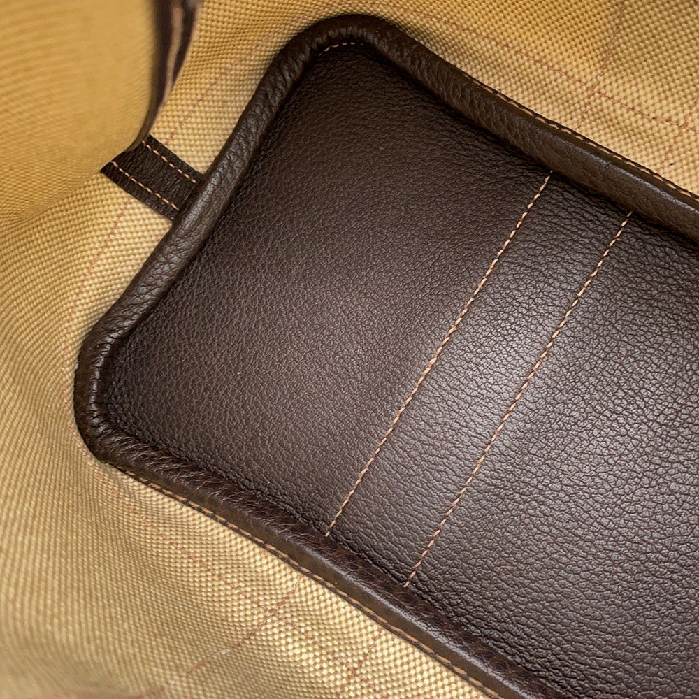 エルメス トートバッグ ガーデンパーティTPM ナチュラル/マロン/シルバー金具 トワルアッシュ/ブッフルスキッパー □I刻印 2wayショルダー