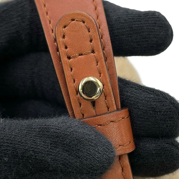 デルヴォー ハンドバッグ パン ミニ バケット シアリング AA0607BRZ0 Delvaux