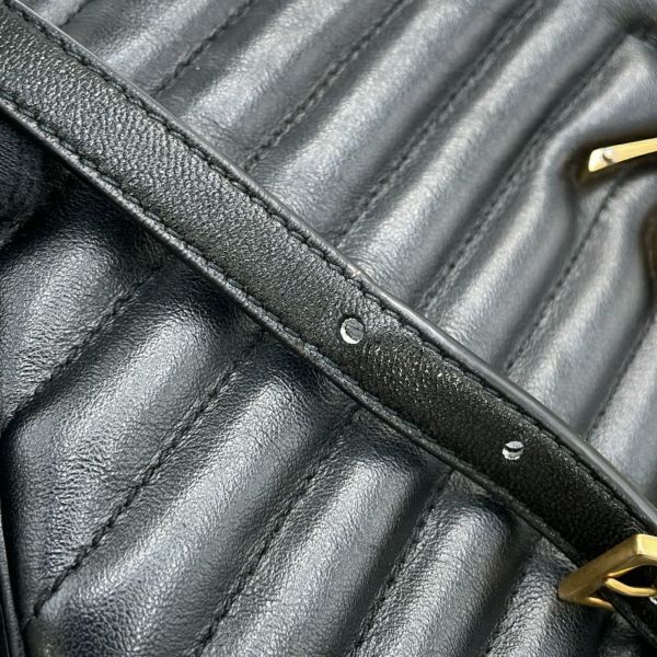 サンローランパリ ショルダーバッグ ルー カメラバッグ Vステッチ レザー 520534 SAINT LAURENT PARIS 黒 タッセル