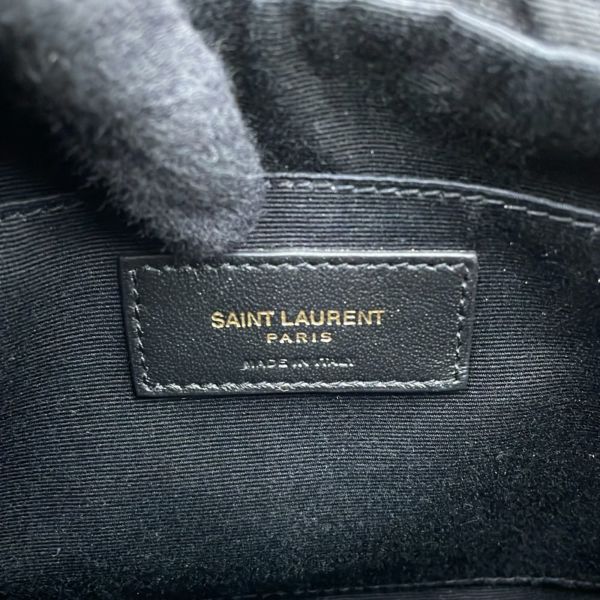 サンローランパリ ショルダーバッグ ルー カメラバッグ Vステッチ レザー 520534 SAINT LAURENT PARIS 黒 タッセル